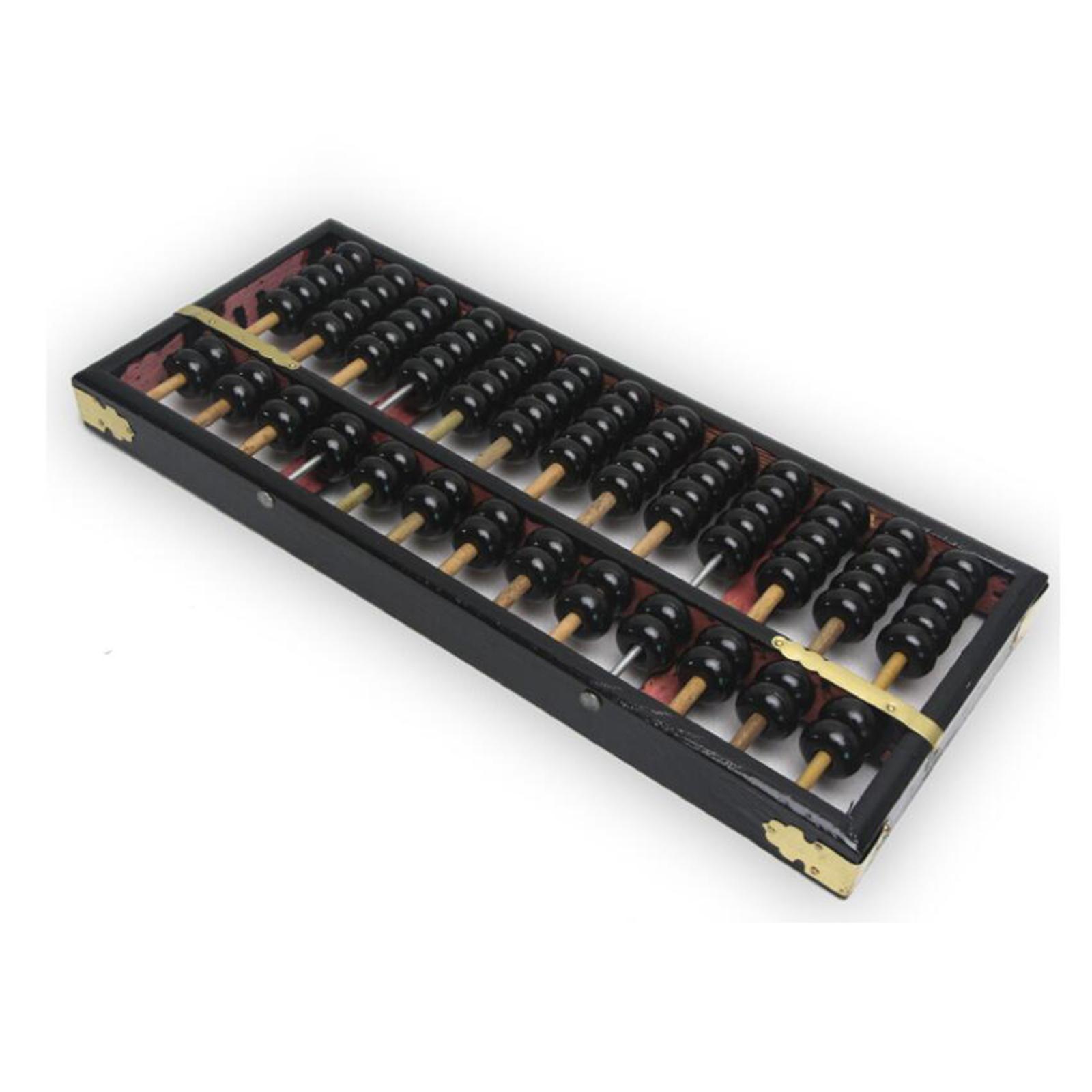 Abacus Counting Bead - ลูกคิดไม้จีนสำหรับคำนวณเลข เครื่องมือการนับแบบมืออาชีพ งานฝีมือประณีต ของตกแต่งเพื่อการศึกษา สำหรับผู้ใหญ่และเด็ก ของขวัญ
