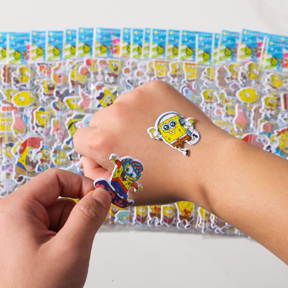 Kids First Education - สติกเกอร์ 3 มิติ สพันจ์บ็อบ 12 แพ็ค