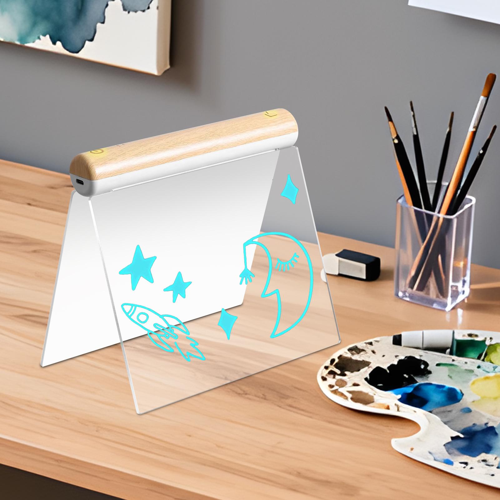 Kids Education Plan - กระดานวาดภาพ LED แบบลบได้ ของเล่นเสริมพัฒนาการ กระดานวาดเขียน LED
