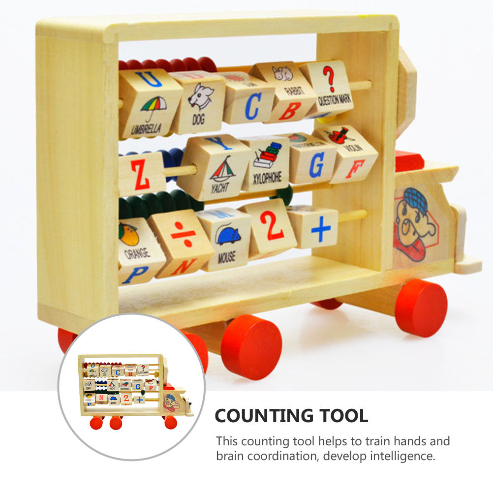 ลูกคิดไม้สำหรับเด็ก ลูกปัดหลาก - Abacus Counting Bead บทวิจารณ์และราคา