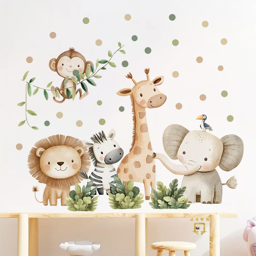 Boho สัตว์ป่าสติ๊กเกอร์ติดผนัง - Kids Education Quotes บทวิจารณ์และราคา
