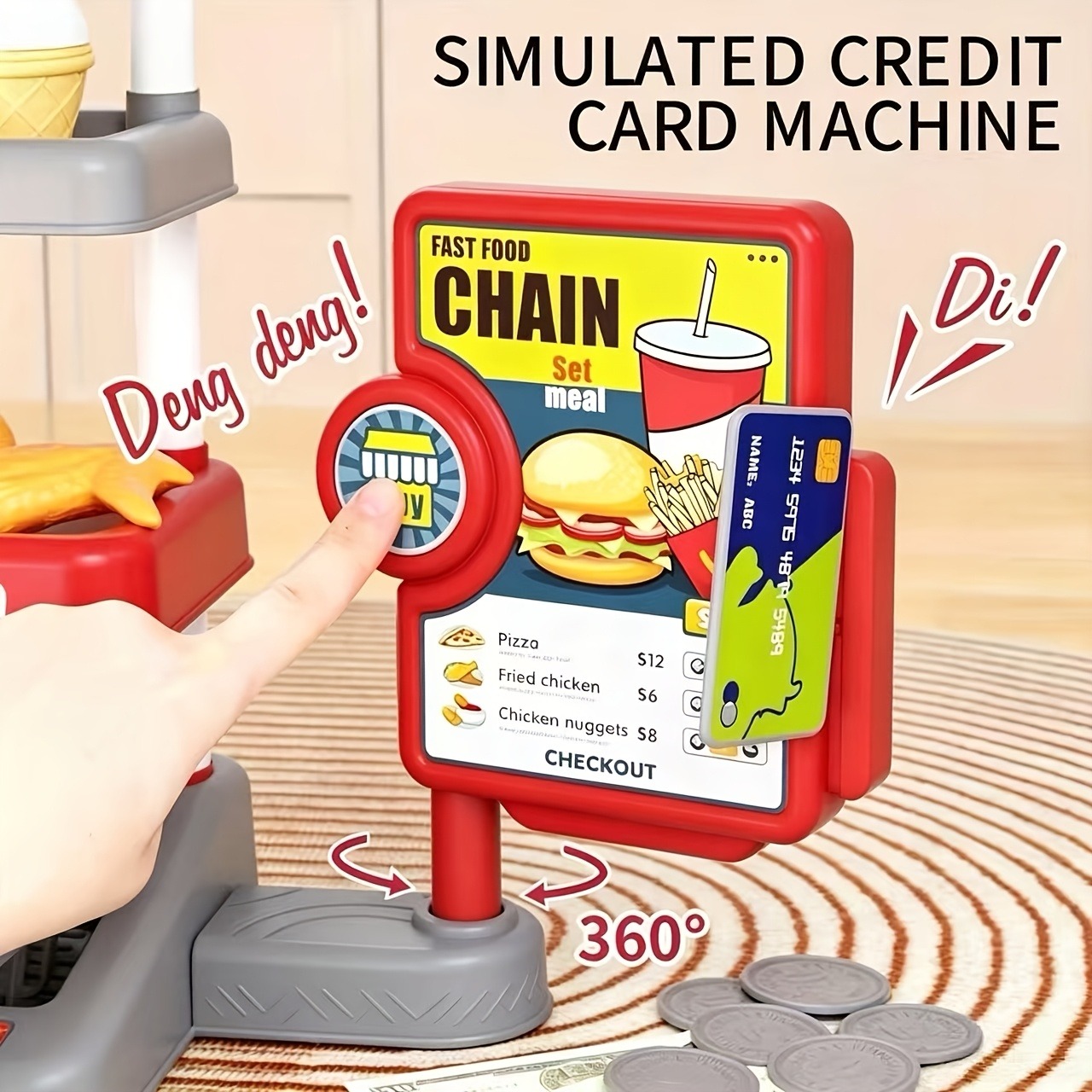 ชุดของเล่นร้านอาหารฟาสต์ฟู้ด พ - Kids Education Store บทวิจารณ์และราคา