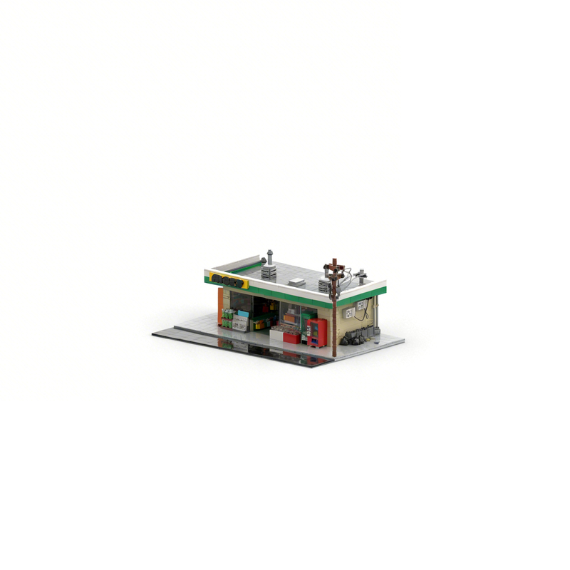 2068 ชิ้น MOC ร้านสะดวกซื้อโมด - Kids Education Store บทวิจารณ์และราคา
