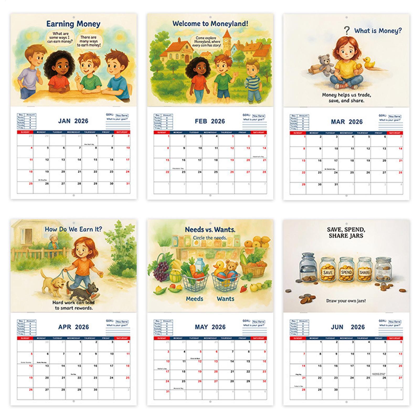 ปฏิทินสําหรับเด็ก 2026 เด็ก Mo - Kids Education Plan บทวิจารณ์และราคา
