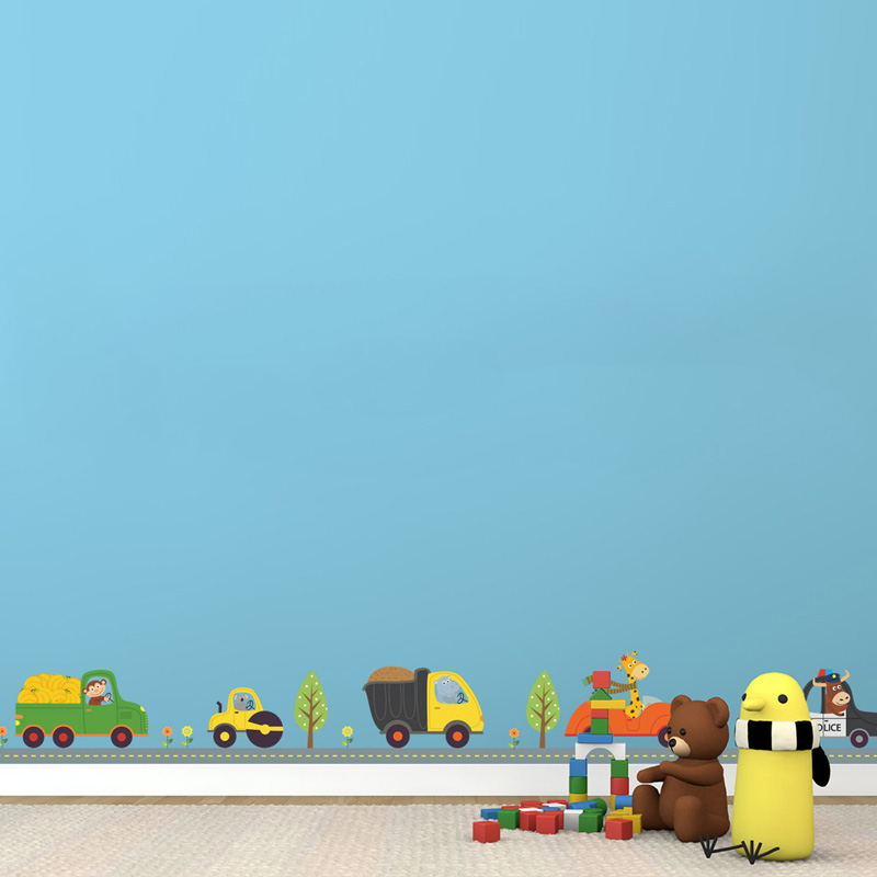 การ์ตูนสัตว์รถสติ๊กเกอร์ติดผนั - Kids Education Quotes บทวิจารณ์และราคา