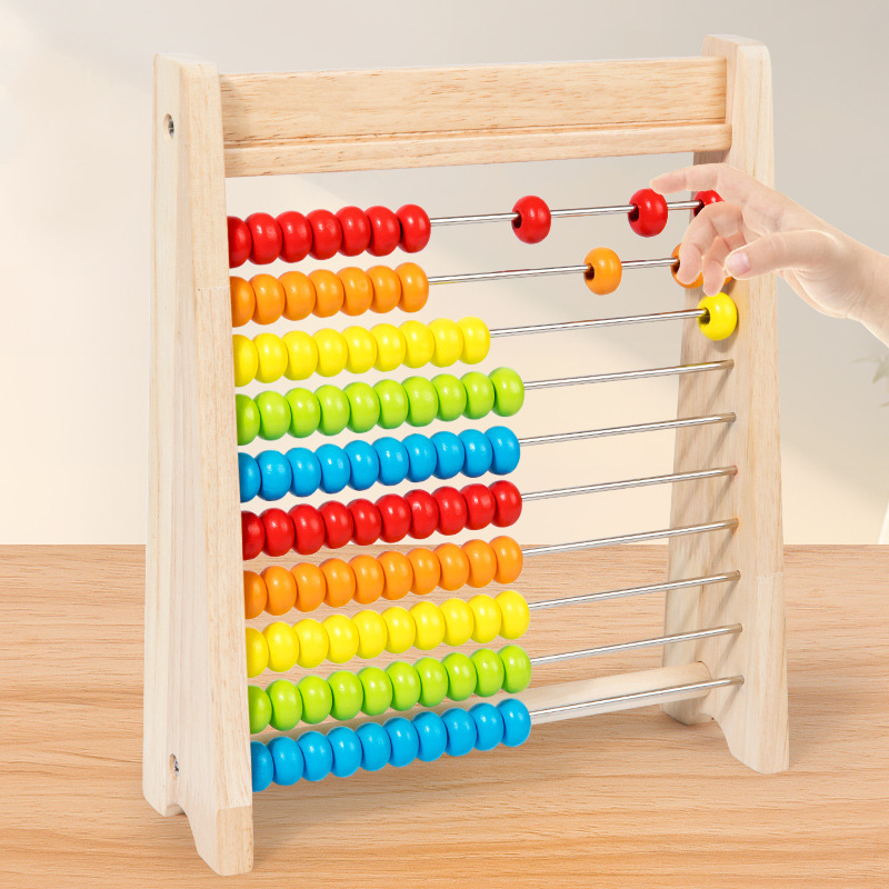 ลูกปัดไม้สำหรับนับเลข มอนเตสซอ - Abacus Counting Bead บทวิจารณ์และราคา
