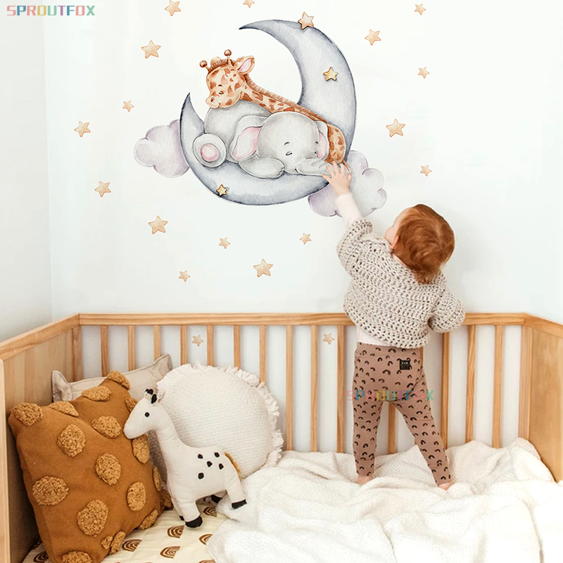 ช้างยีราฟสติ๊กเกอร์ติดผนังสําห - Kids Education Quotes บทวิจารณ์และราคา