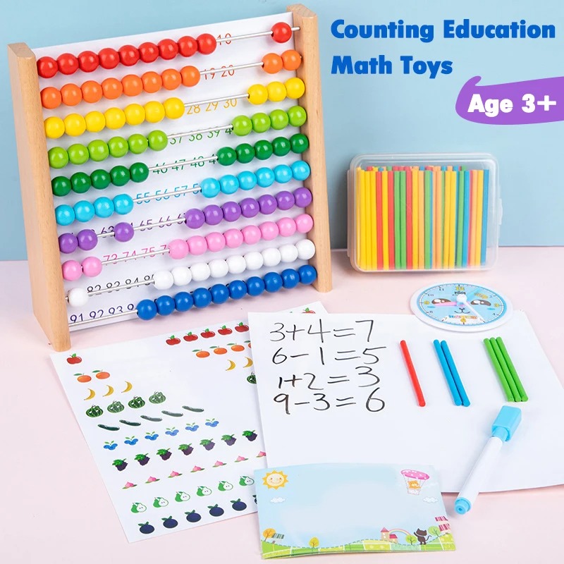 ลูกคิดไม้ ของเล่นเสริมพัฒนาการ - Abacus Counting Bead บทวิจารณ์และราคา