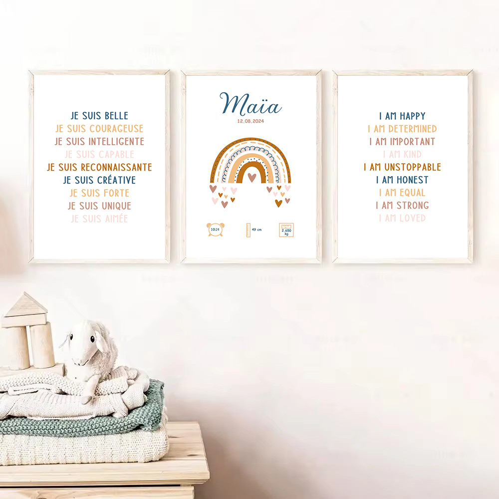 โปสเตอร์วันเกิดชื่อทารกสั่งทำไ - Kids Education Name บทวิจารณ์และราคา