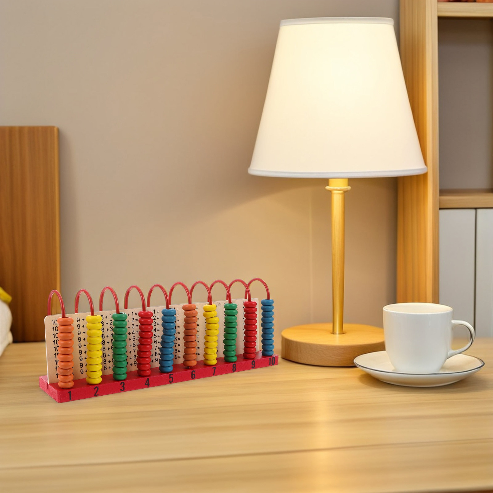ลูกคิดไม้สำหรับเด็ก ใช้ในการเร - Abacus Counting Bead บทวิจารณ์และราคา