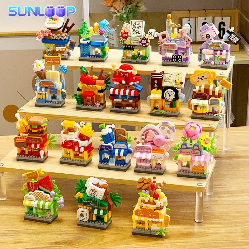 ชุดตัวต่อบล็อกอาคารร้านค้าขายส - Kids Education Store บทวิจารณ์และราคา