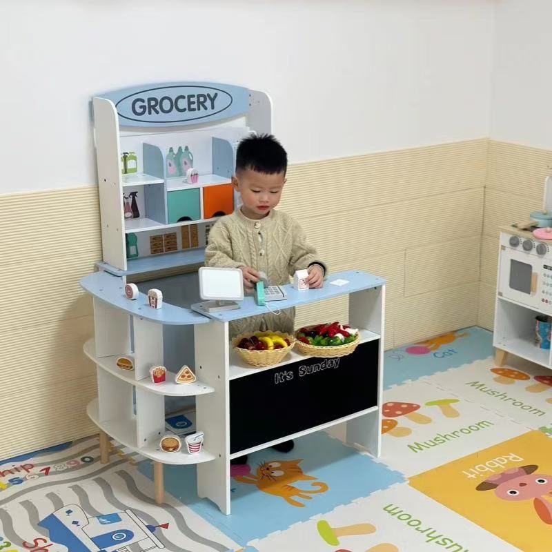 ชุดของเล่นจำลองร้านขายของชำไม้ - Kids Education Store บทวิจารณ์และราคา