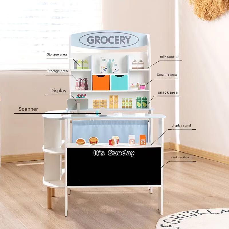 ชุดของเล่นจำลองร้านขายของชำไม้ - Kids Education Store บทวิจารณ์และราคา